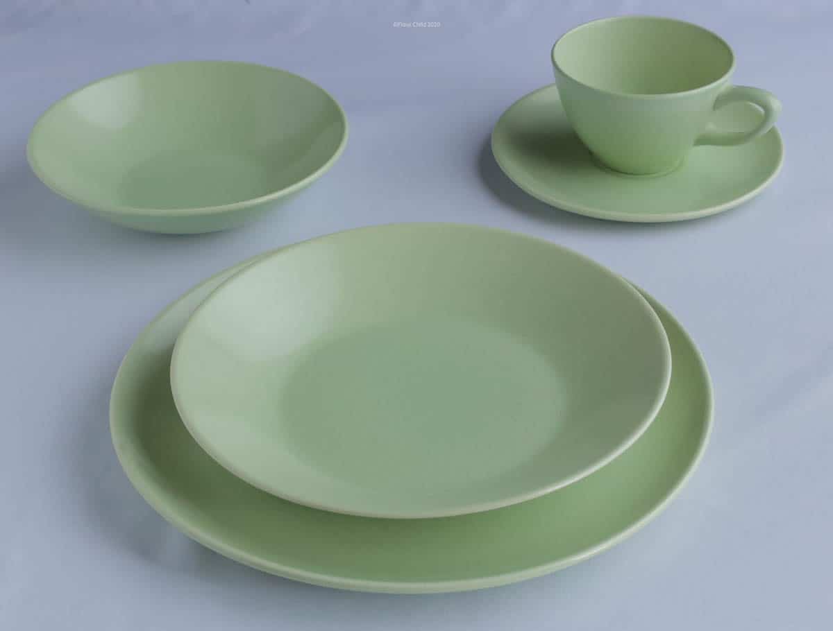 Let s Dish about our first set of California s Metlox Monterey Dinnerware Flour Child