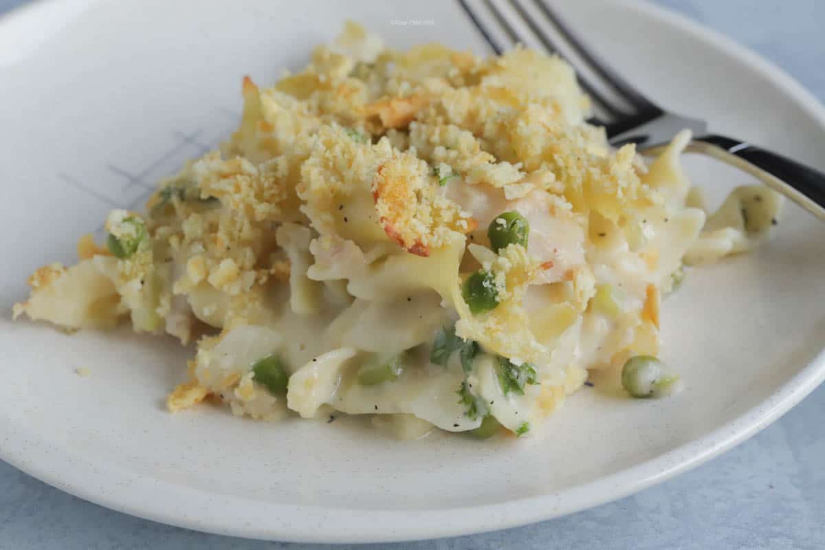 Tuna Noodle Casserole With Buttered Cracker Topping Flour Child