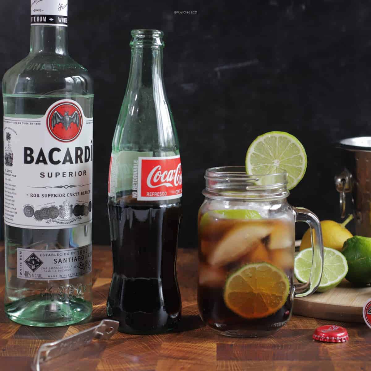 BlechschilderWelt Targa in Metallo Cocktails Recipe Cuba Libre Bacardi Cola 