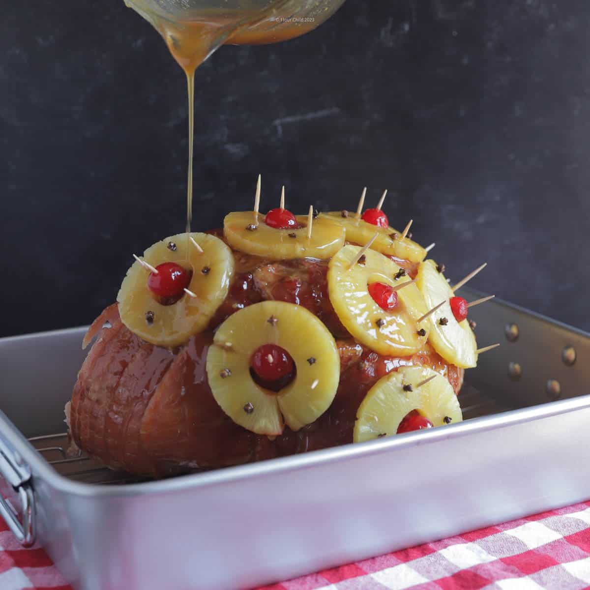 Honey Cured Spiral Sliced Half Ham w/Pineapple Glaze Pack